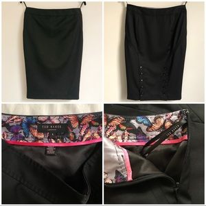 Ted Baker Black Pencil Skirt